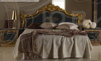 Мебель для спальни "Джессика", цвет темный: черный глянец с золотом
